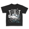 Jordan 4 Retro GS “Blue Chill” DopeSkill Toddler Kids T-shirt Trust No One Graphic Streetwear - black