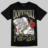 Travis Scott x Jordan 1 Medium Olive DopeSkill T-Shirt Sorry I've Been Trappin Graphic Streetwear - black