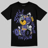 Jordan 4 Retro Lakers DopeSkill T-Shirt Smile Through The Pain Graphic Streetwear - black