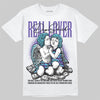 Jordan 8 Retro 'Aqua' 2025 DopeSkill T-Shirt Real Lover Graphic Streetwear - White