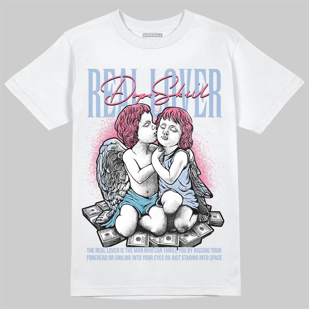 Jordan 3 GS “Cobalt Bliss” DopeSkill T-Shirt Real Lover Graphic Streetwear - White 