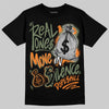 Jordan 4 Retro OG SP Undefeated (2025) DopeSkill T-Shirt Real Ones Move In Silence Graphic Streetwear - Black
