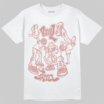 Jordan 40 “Dusty Rose” DopeSkill T-Shirt Real Y2K Players Graphic Streetwear - White