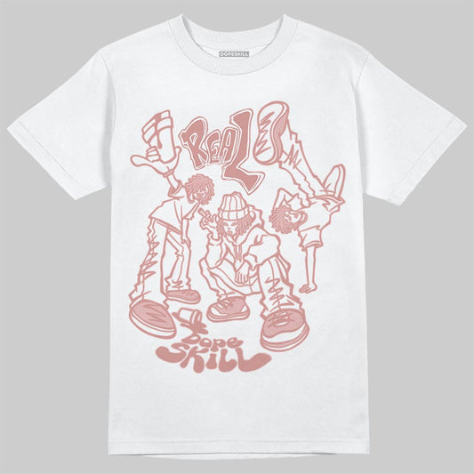 Jordan 40 “Dusty Rose” DopeSkill T-Shirt Real Y2K Players Graphic Streetwear - White