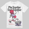 Jordan 5 Low “Peanut Butter Jelly” DopeSkill T-Shirt Play together, Stay together Graphic Streetwear - White