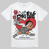 Jordan 3 OG “Black Cement” DopeSkill T-Shirt No Fake Love Graphic Streetwear - White 