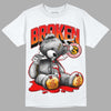 Red Sneakers DopeSkill T-Shirt Sick Bear Graphic Streetwear - White