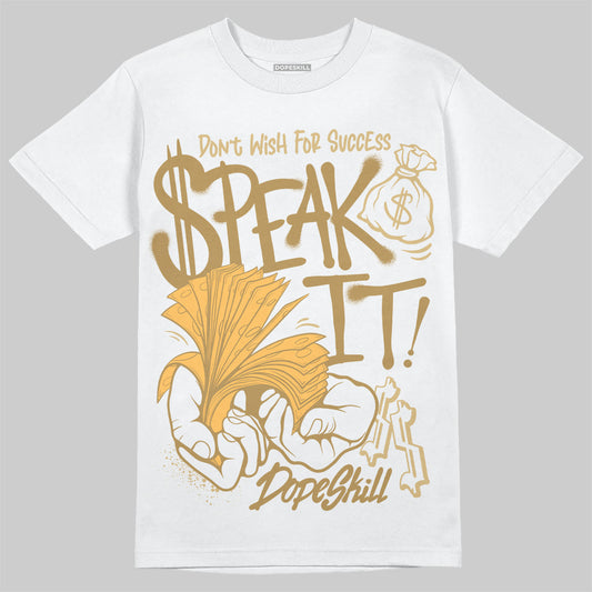 Jordan 6 “Pearl” DopeSkill T-Shirt Speak It Graphic Streetwear - White 