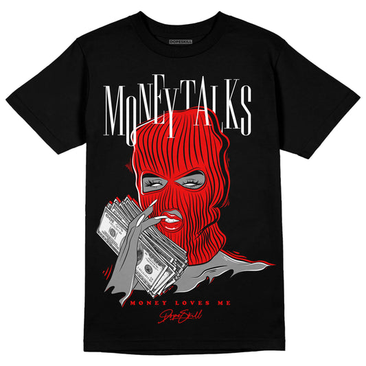Jordan 12 “Cherry” DopeSkill T-Shirt Money Talks Graphic Streetwear - black