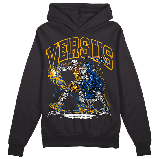 Dunk Blue Jay and University Gold DopeSkill Hoodie Sweatshirt VERSUS Graphic Streetwear - Black