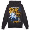 Dunk Blue Jay and University Gold DopeSkill Hoodie Sweatshirt Speak It Graphic Streetwear - Black