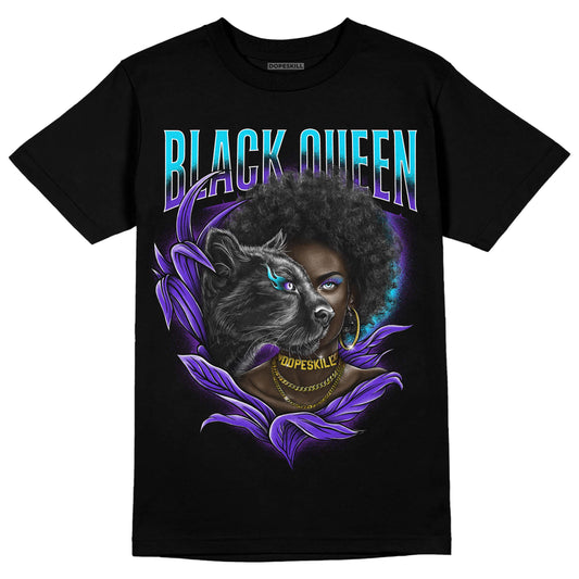 Jordan 6 "Aqua" DopeSkill T-Shirt New Black Queen Graphic Streetwear - Black 