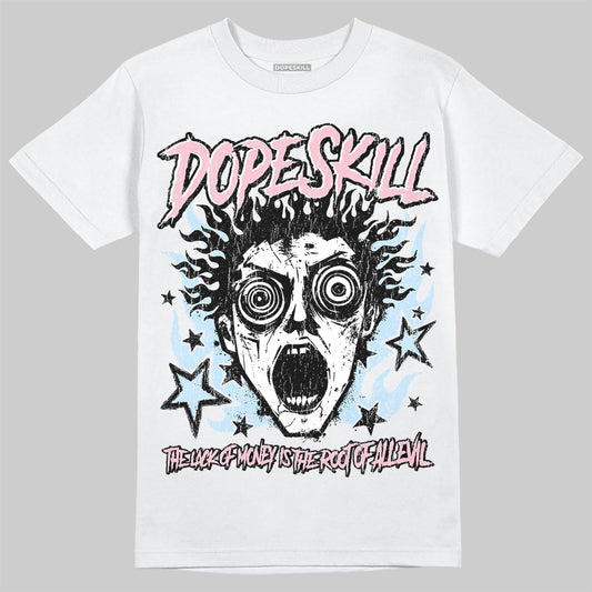 Jordan 4 Retro Valentine's Day (2026) (GS) DopeSkill T-Shirt Root of Evil Graphic Streetwear - White