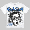 Jordan 3 "True Blue" DopeSkill Oversize Print T-Shirt Rich Soon Graphic Streetwear - White 