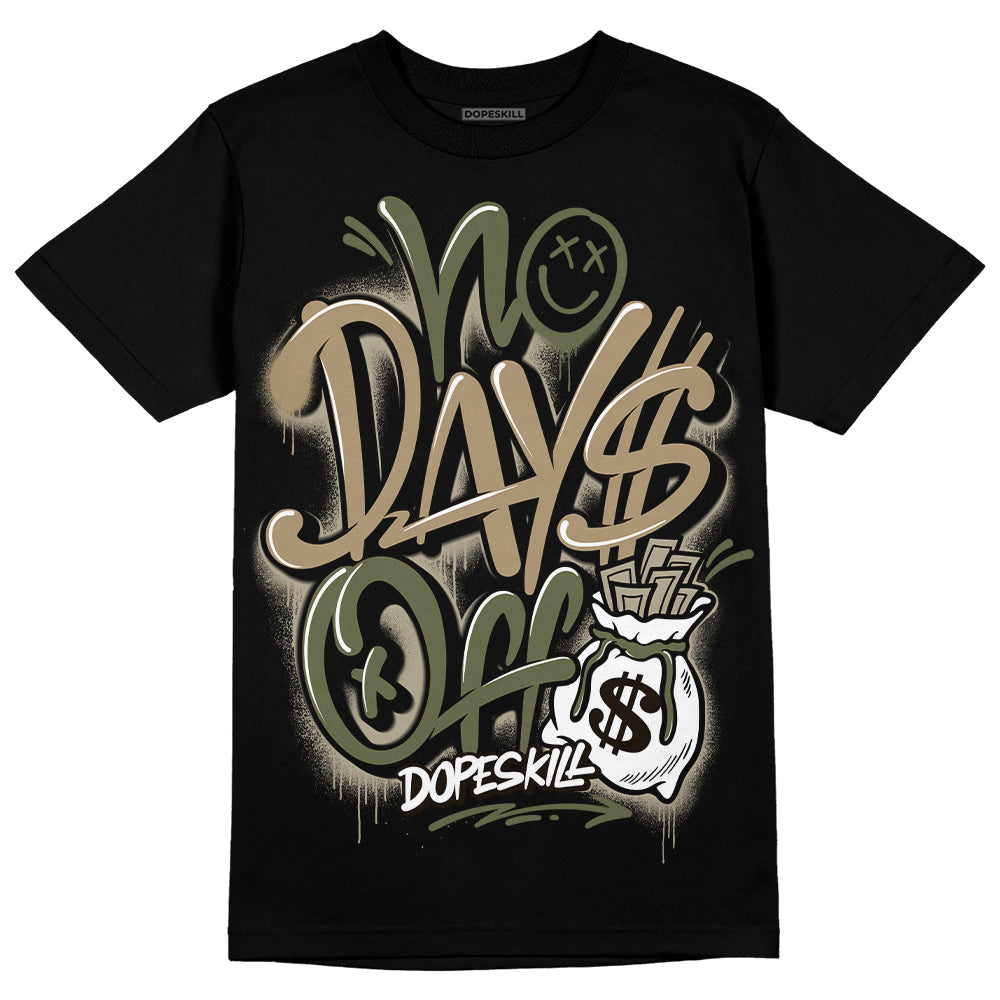 Air Max 90 Ballistic Neutral Olive DopeSkill T-Shirt No Days Off Graphic Streetwear - Black