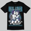 Jordan 8 Retro 'Aqua' 2025 DopeSkill T-Shirt Real Lover Graphic Streetwear - Black