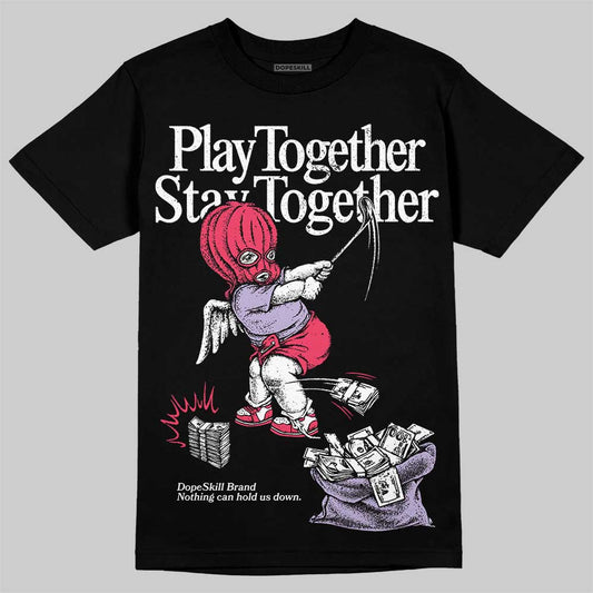 Jordan 5 Low “Peanut Butter Jelly” DopeSkill T-Shirt Play together, Stay together Graphic Streetwear - Black