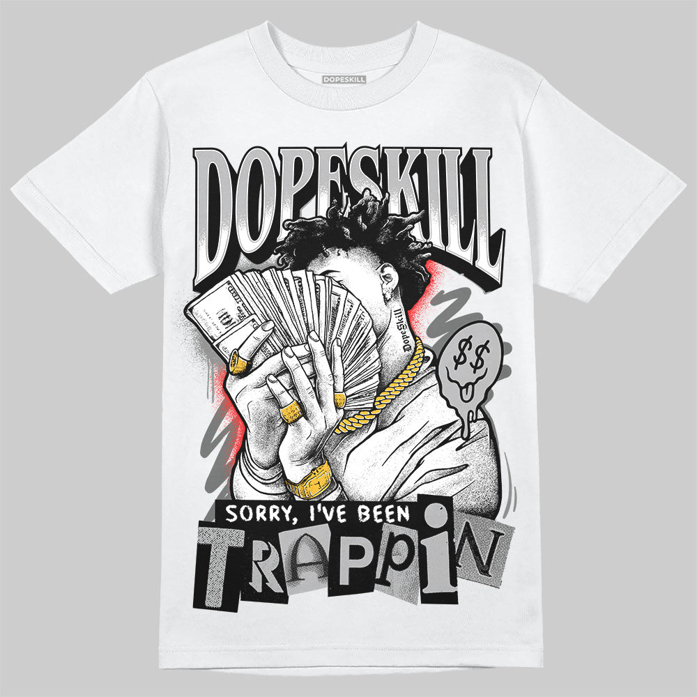 New Balance 2002R ‘Steel Orca’ DopeSkill T-Shirt Sorry I've Been Trappin Graphic Streetwear - White