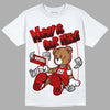 Jordan 1 Retro Low "Black Toe" DopeSkill T-Shirt Money Is Our Motive Bear Graphic Streetwear - White