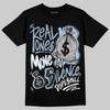 Jordan 40 “Blue Suede” DopeSkill T-Shirt Real Ones Move In Silence Graphic Streetwear - Black