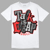 Jordan Spizike Low Bred DopeSkill T-Shirt Talk Is Chip Graphic Streetwear - White 