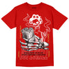 Red Sneakers DopeSkill Red T-shirt Show Me The Money Graphic Streetwear