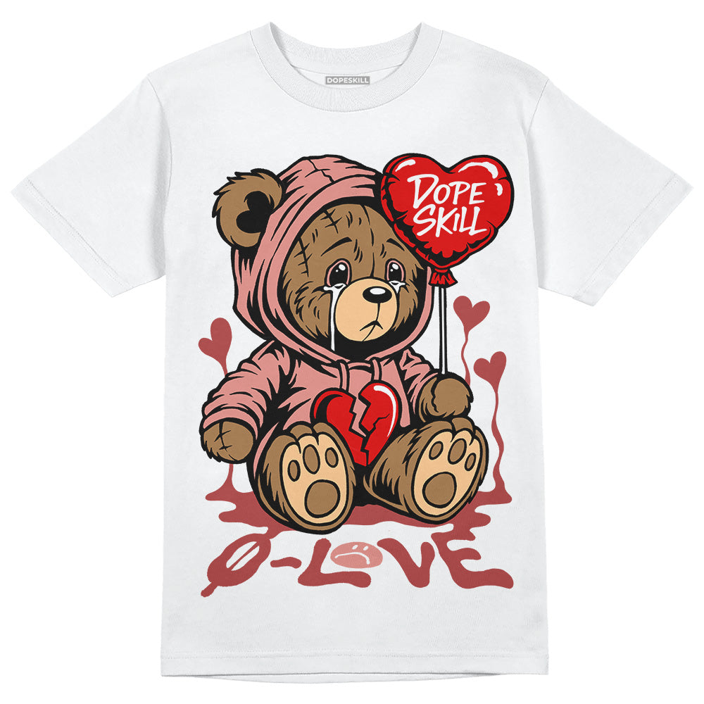 Jordan 13 “Dune Red” DopeSkill T-Shirt Broken Bear Graphic Streetwear - White