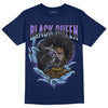 Jordan 5 SE “Georgetown” DopeSkill Midnight Navy T-Shirt New Black Queen Graphic Streetwear