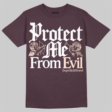 A Ma Maniere x Air Jordan 4 "Phantom" DopeSkill Maroon T-shirt Protect Me From Evil Graphic Streetwear