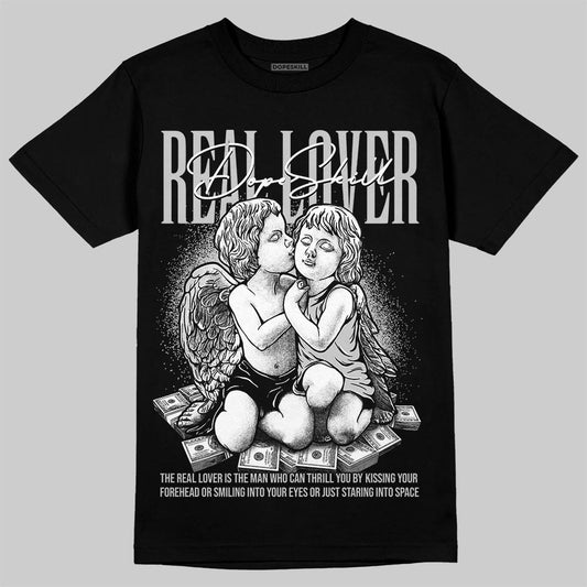Air Foamposite One 'Triple White' DopeSkill T-Shirt Real Lover Graphic Streetwear - Black