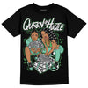 Jordan 1 High OG Green Glow DopeSkill T-Shirt Queen Of Hustle Graphic Streetwear - Black