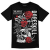 Jordan 12 “Red Taxi” DopeSkill T-Shirt Side Hustle Graphic Streetwear - Black