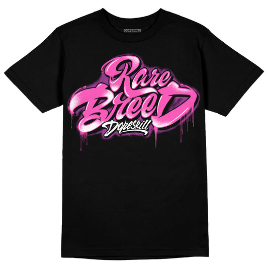 Jordan 4 GS “Hyper Violet” DopeSkill T-Shirt Rare Breed Type Graphic Streetwear - Black