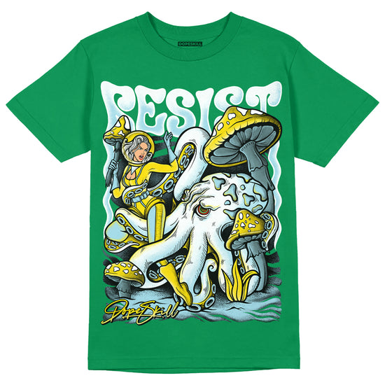 Jordan 5 “Lucky Green” DopeSkill Green T-shirt Resist Graphic Streetwear 