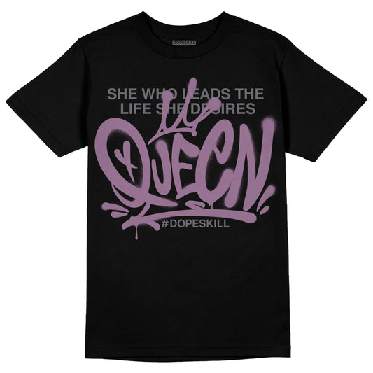 Jordan 2 “Mauve/Off-Noir” DopeSkill T-Shirt Queen Graphic Streetwear - Black