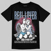 Jordan 3 GS “Cobalt Bliss” DopeSkill T-Shirt Real Lover Graphic Streetwear - Black