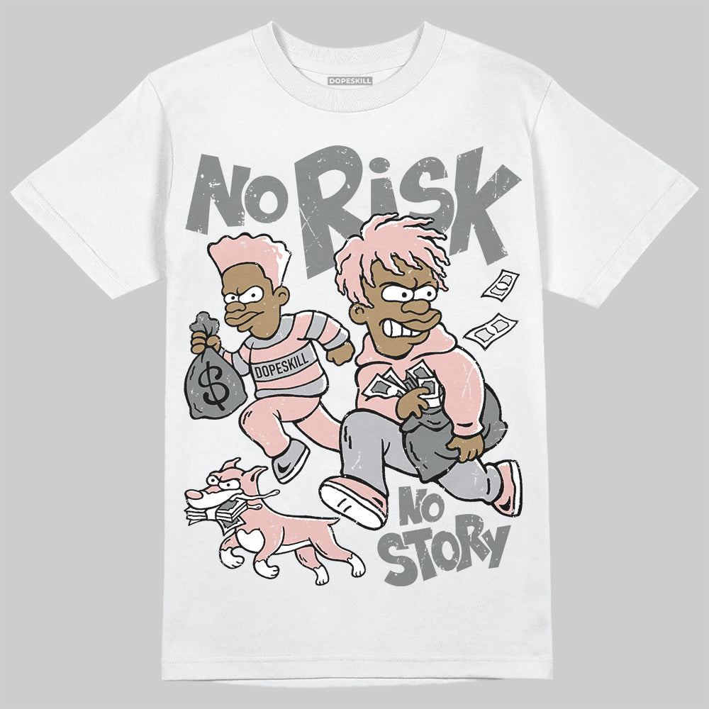 ASICS Gel-1130 'White Neutral Pink' DopeSkill T-Shirt No Risk No Story Graphic Streetwear - White