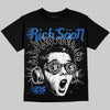 Jordan 3 "True Blue" DopeSkill Oversize Print T-Shirt Rich Soon Graphic Streetwear - Black