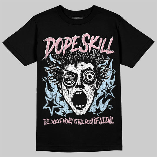 Jordan 4 Retro Valentine's Day (2026) (GS) DopeSkill T-Shirt Root of Evil Graphic Streetwear - Black