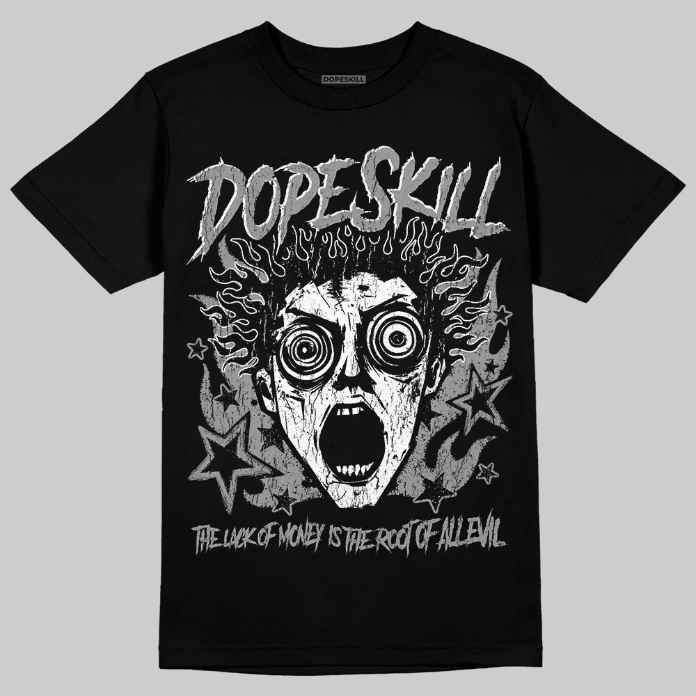 Jordan 5 Retro Wolf Grey (2026) DopeSkill T-Shirt Root of Evil Graphic Streetwear - Black