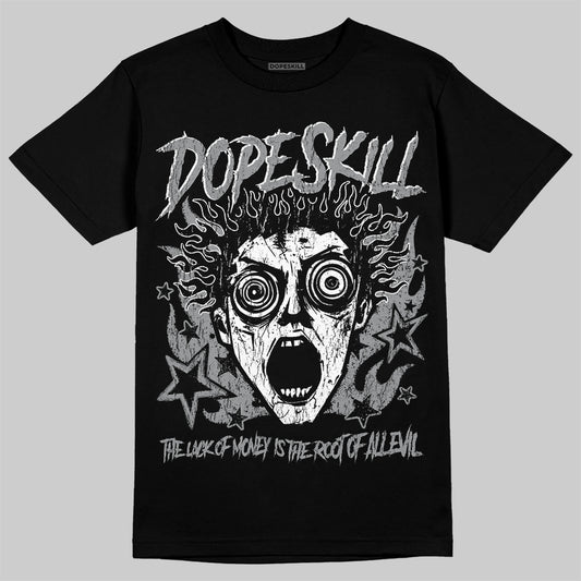 Jordan 5 Retro Wolf Grey (2026) DopeSkill T-Shirt Root of Evil Graphic Streetwear - Black