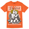 Jordan 3 Georgia Peach DopeSkill Orange T-shirt Real Lover Graphic Streetwear