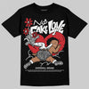 Jordan 3 OG “Black Cement” DopeSkill T-Shirt No Fake Love Graphic Streetwear - Black