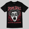 Jordan 4 “Sierra Red" DopeSkill T-Shirt Root of Evil Graphic Streetwear - Black