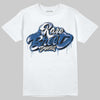 Jordan 1 Low OG “Storm Blue” DopeSkill T-Shirt Rare Breed Type Graphic Streetwear - White
