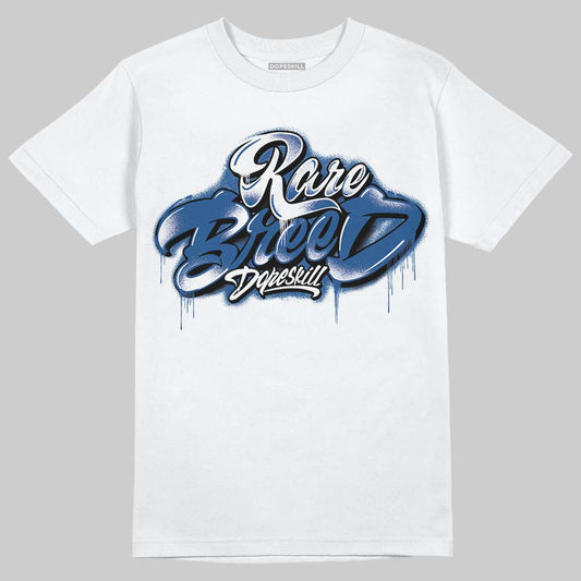Jordan 1 Low OG “Storm Blue” DopeSkill T-Shirt Rare Breed Type Graphic Streetwear - White