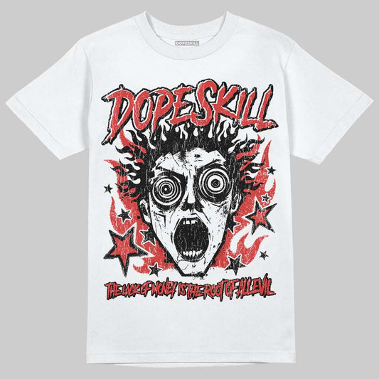 Jordan 6 “Reverse Infrared” DopeSkill T-Shirt Root of Evil Graphic Streetwear - White