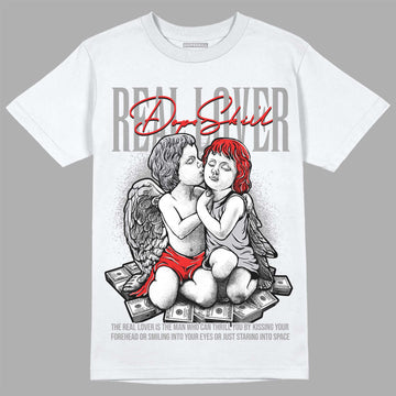 Grey Sneakers DopeSkill T-Shirt Real Lover Graphic Streetwear - White