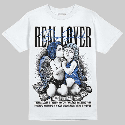 Awake NY x Jordan 5 Retro 'Black Racer Blue' DopeSkill T-Shirt Real Lover Graphic Streetwear - White 