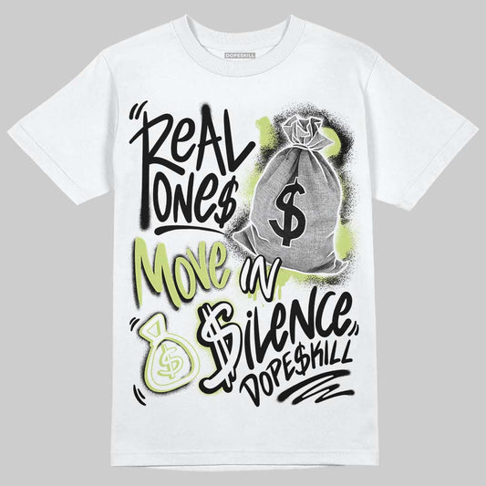 Jordan 11 “Inner Beast” DopeSkill T-Shirt Real Ones Move In Silence Graphic Streetwear - White